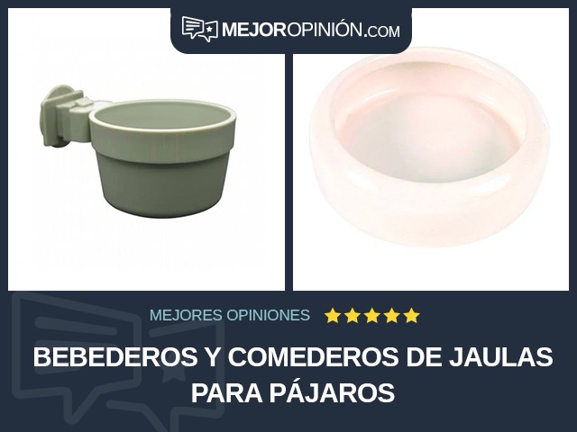 Bebederos y comederos de jaulas para pájaros