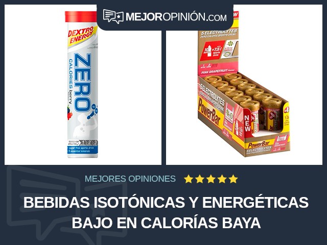 Bebidas isotónicas y energéticas Bajo en calorías Baya