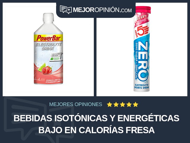 Bebidas isotónicas y energéticas Bajo en calorías Fresa