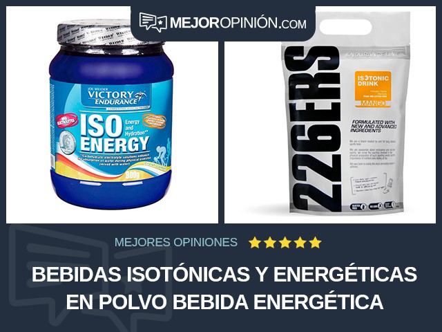 Bebidas isotónicas y energéticas En polvo Bebida energética