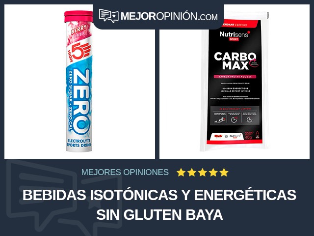 Bebidas isotónicas y energéticas Sin gluten Baya