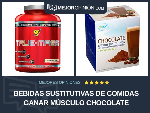 Bebidas sustitutivas de comidas Ganar músculo Chocolate