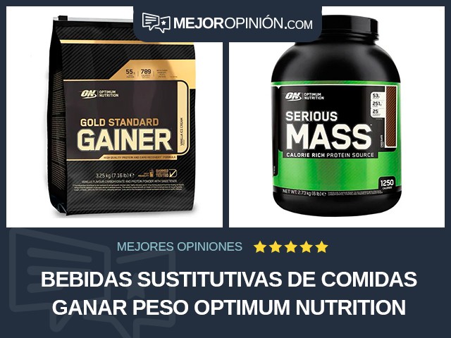 Bebidas sustitutivas de comidas Ganar peso Optimum Nutrition