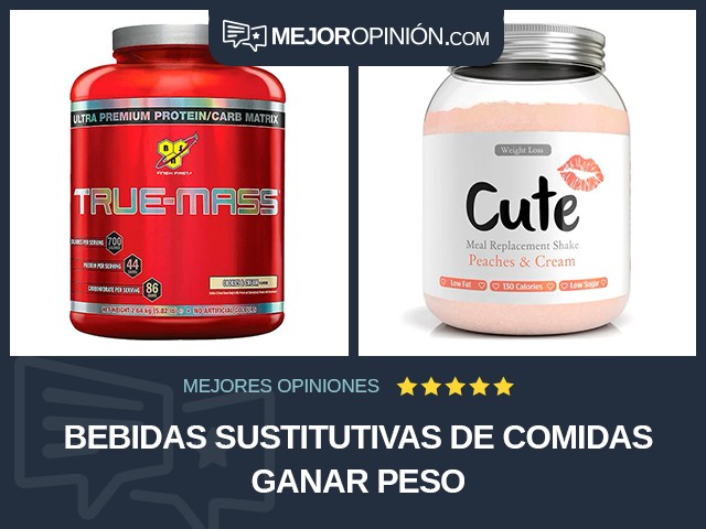 Bebidas sustitutivas de comidas Ganar peso