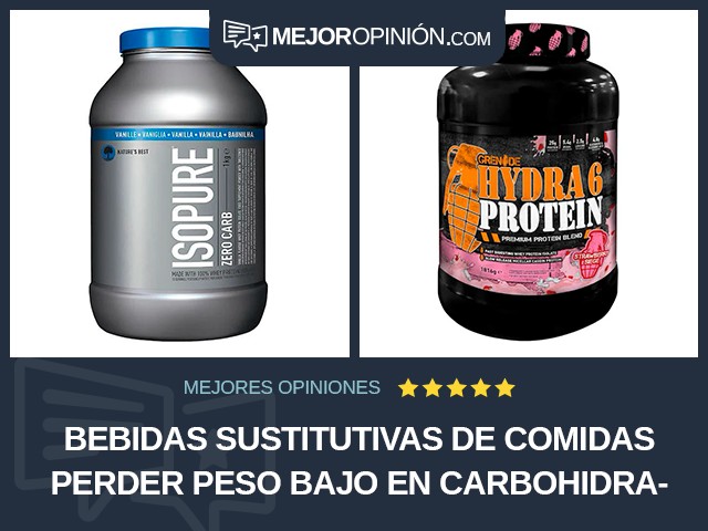 Bebidas sustitutivas de comidas Perder peso Bajo en carbohidratos