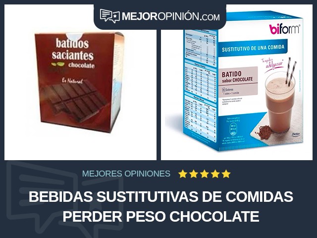 Bebidas sustitutivas de comidas Perder peso Chocolate