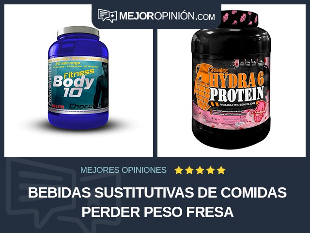 Bebidas sustitutivas de comidas Perder peso Fresa