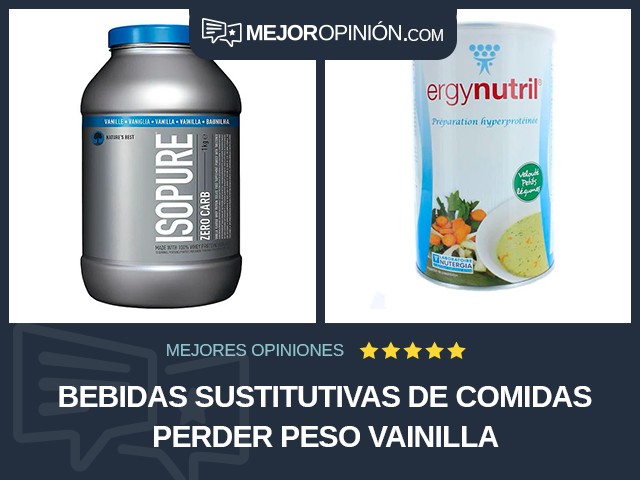 Bebidas sustitutivas de comidas Perder peso Vainilla