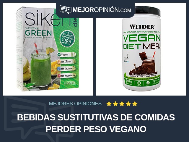 Bebidas sustitutivas de comidas Perder peso Vegano