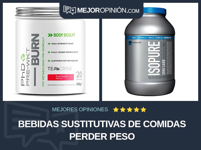 Bebidas sustitutivas de comidas Perder peso