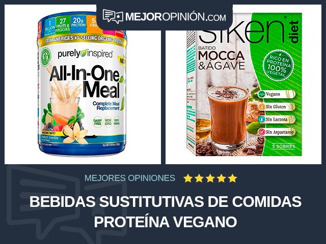 Bebidas sustitutivas de comidas Proteína Vegano