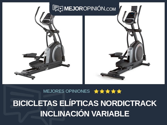 Bicicletas elípticas NordicTrack Inclinación variable