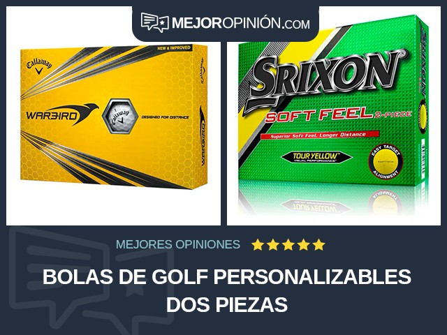 Bolas de golf Personalizables Dos piezas