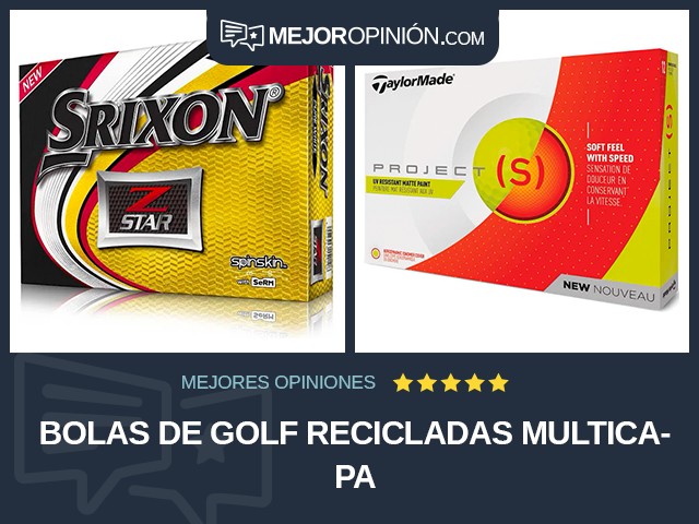 Bolas de golf Recicladas Multicapa