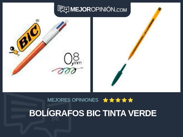 Bolígrafos BIC Tinta verde