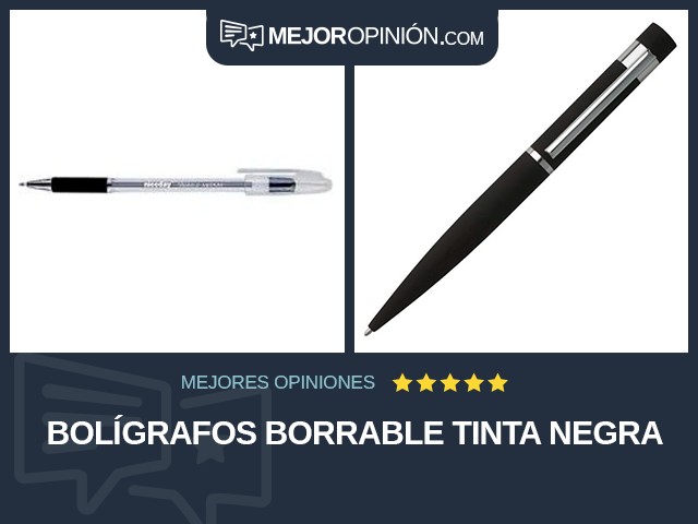 Bolígrafos Borrable Tinta negra