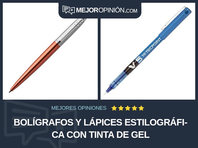 Bolígrafos y lápices Estilográfica Con tinta de gel