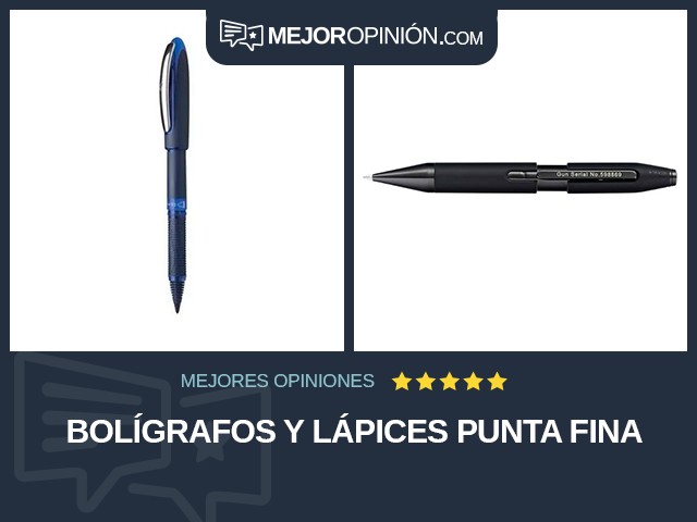 Bolígrafos y lápices Punta fina