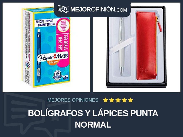 Bolígrafos y lápices Punta normal