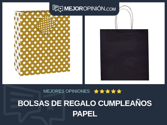 Bolsas de regalo Cumpleaños Papel