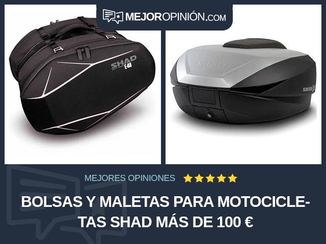 Bolsas y maletas para motocicletas shad Más de 100 €