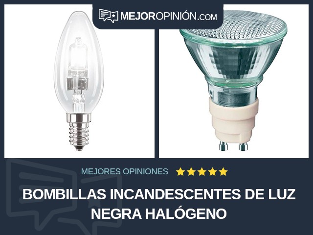 Bombillas incandescentes De luz negra Halógeno