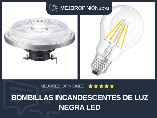 Bombillas incandescentes De luz negra LED