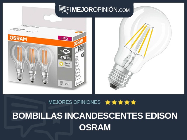 Bombillas incandescentes Edison OSRAM