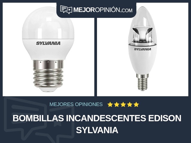 Bombillas incandescentes Edison Sylvania