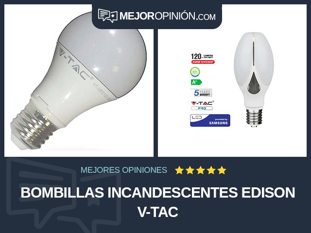 Bombillas incandescentes Edison V-TAC