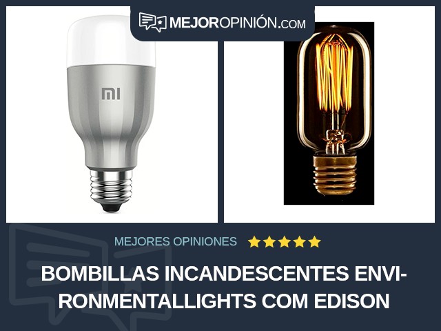 Bombillas incandescentes Environmentallights Com Edison