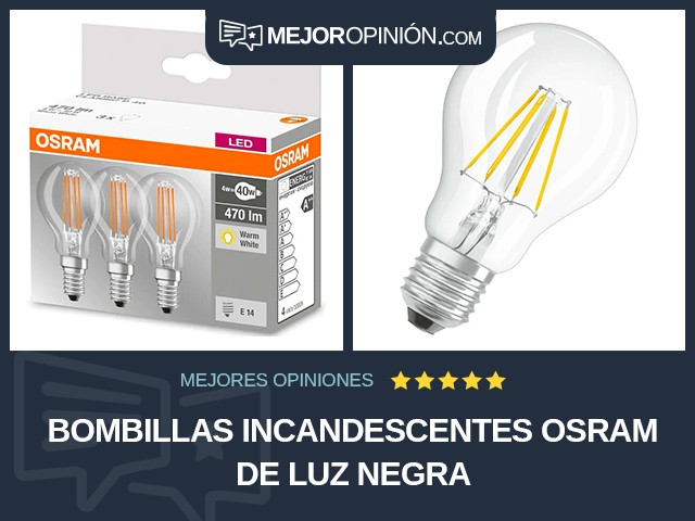 Bombillas incandescentes OSRAM De luz negra