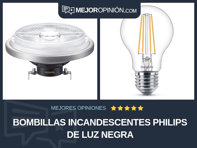 Bombillas incandescentes Philips De luz negra