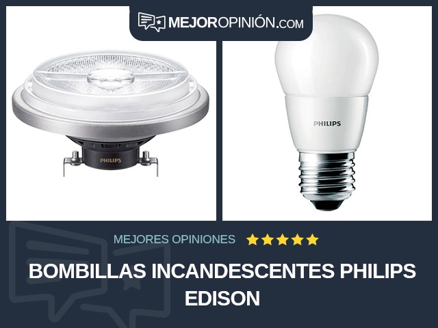 Bombillas incandescentes Philips Edison