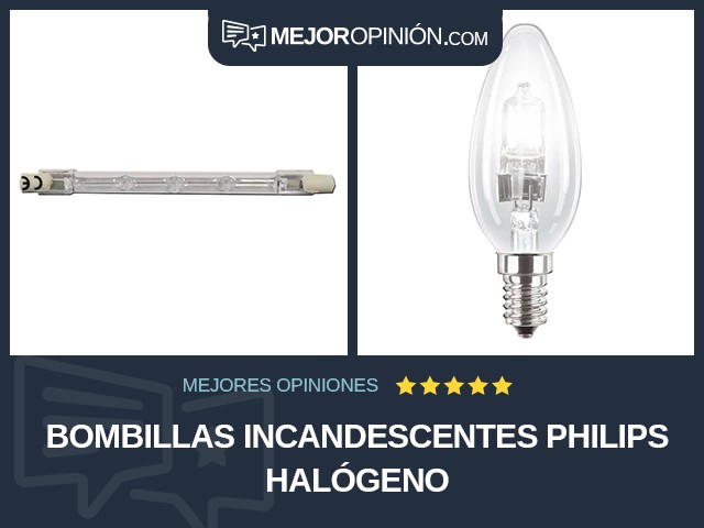 Bombillas incandescentes Philips Halógeno