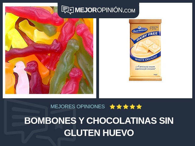 Bombones y chocolatinas Sin gluten Huevo