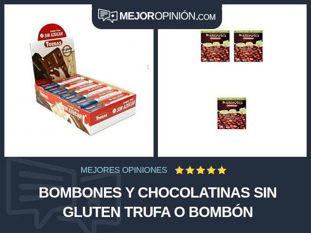 Bombones y chocolatinas Sin gluten Trufa o bombón