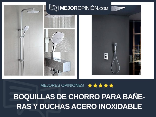 Boquillas de chorro para bañeras y duchas Acero inoxidable Con filtro