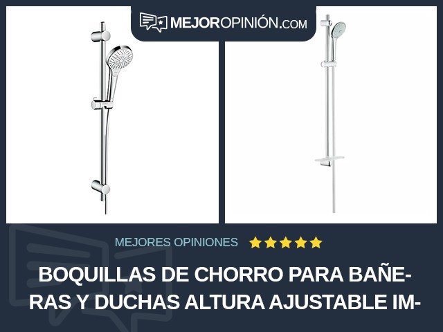 Boquillas de chorro para bañeras y duchas Altura ajustable Impulsos