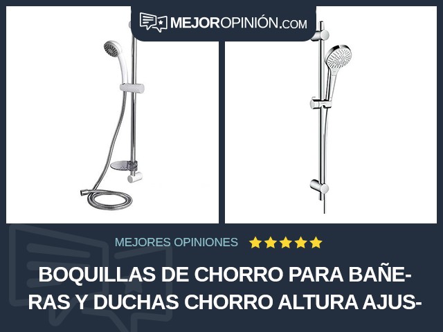 Boquillas de chorro para bañeras y duchas Chorro Altura ajustable