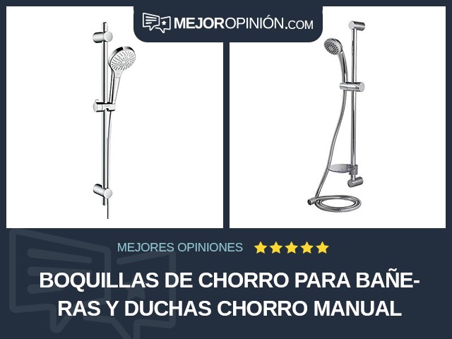 Boquillas de chorro para bañeras y duchas Chorro Manual