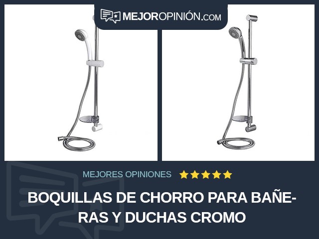 Boquillas de chorro para bañeras y duchas Cromo