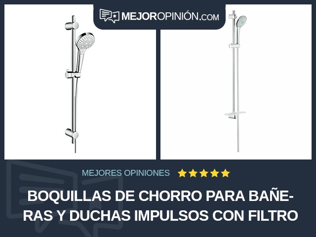 Boquillas de chorro para bañeras y duchas Impulsos Con filtro