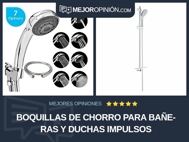 Boquillas de chorro para bañeras y duchas Impulsos