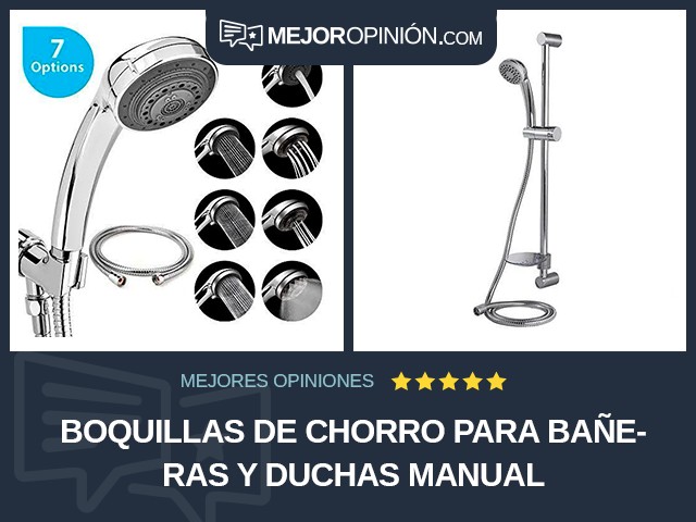 Boquillas de chorro para bañeras y duchas Manual