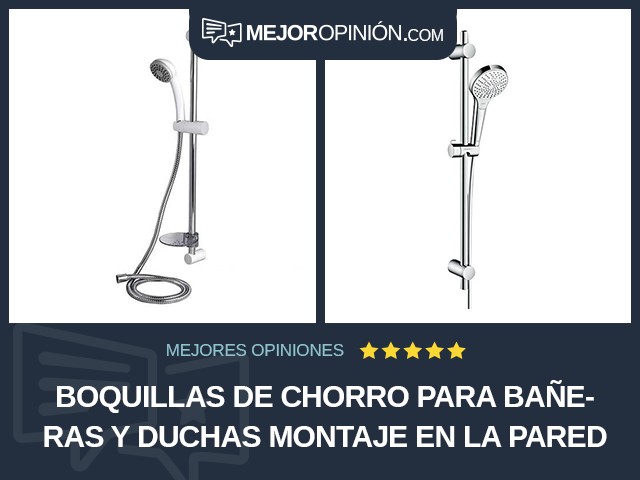 Boquillas de chorro para bañeras y duchas Montaje en la pared Altura ajustable