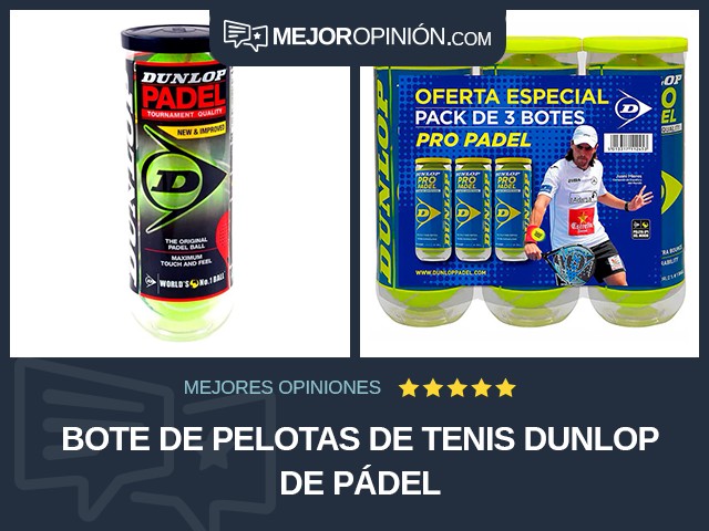 Bote de pelotas de tenis Dunlop De pádel