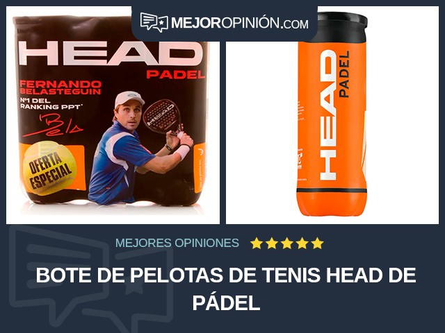 Bote de pelotas de tenis HEAD De pádel