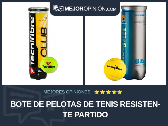 Bote de pelotas de tenis Resistente Partido