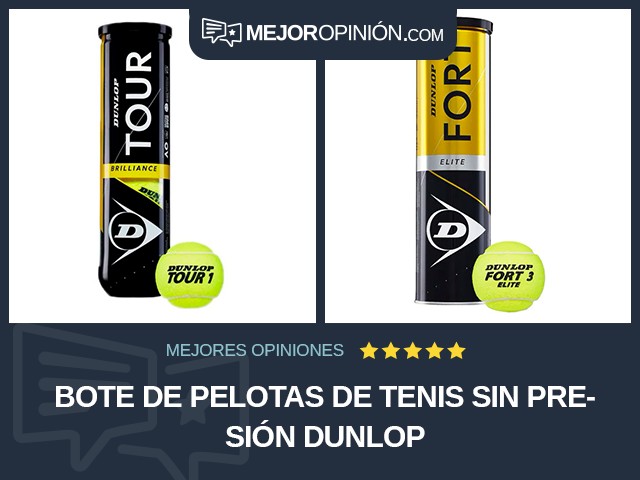 Bote de pelotas de tenis Sin presión Dunlop